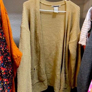 Beige cardigan size L normal wear